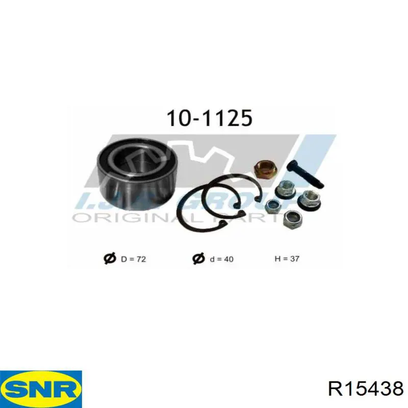 Comprar R15438 SNR Cojinete de rueda trasero