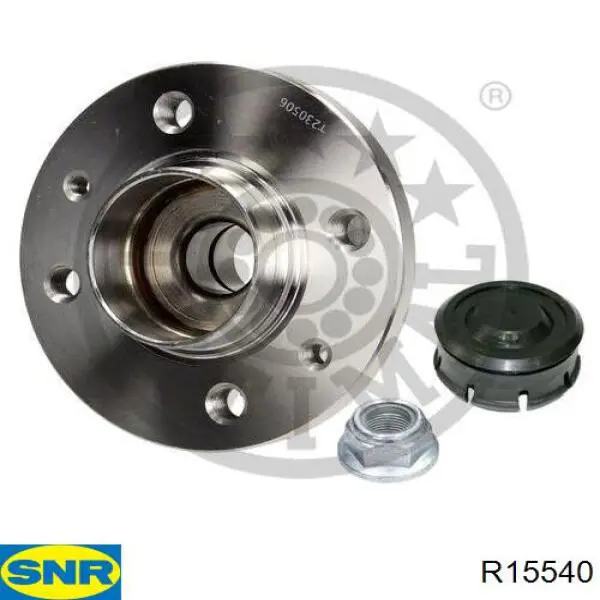 Cubo de rueda trasero R15540 SNR