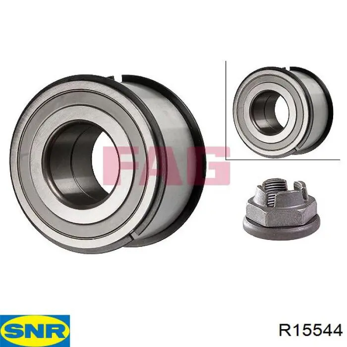 Cojinete de rueda delantero GB40250S01 SNR