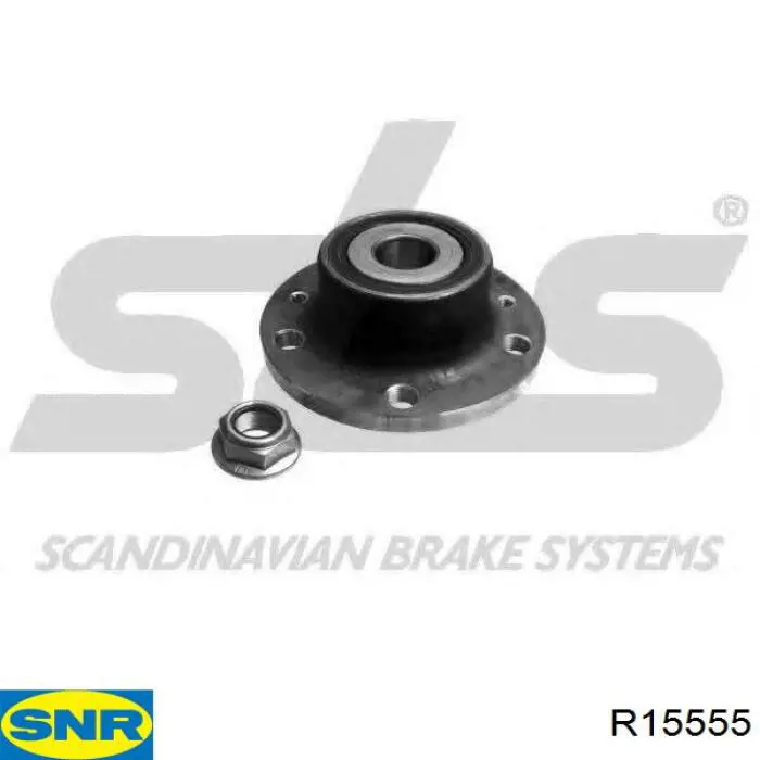 Cubo de rueda trasero R15555 SNR