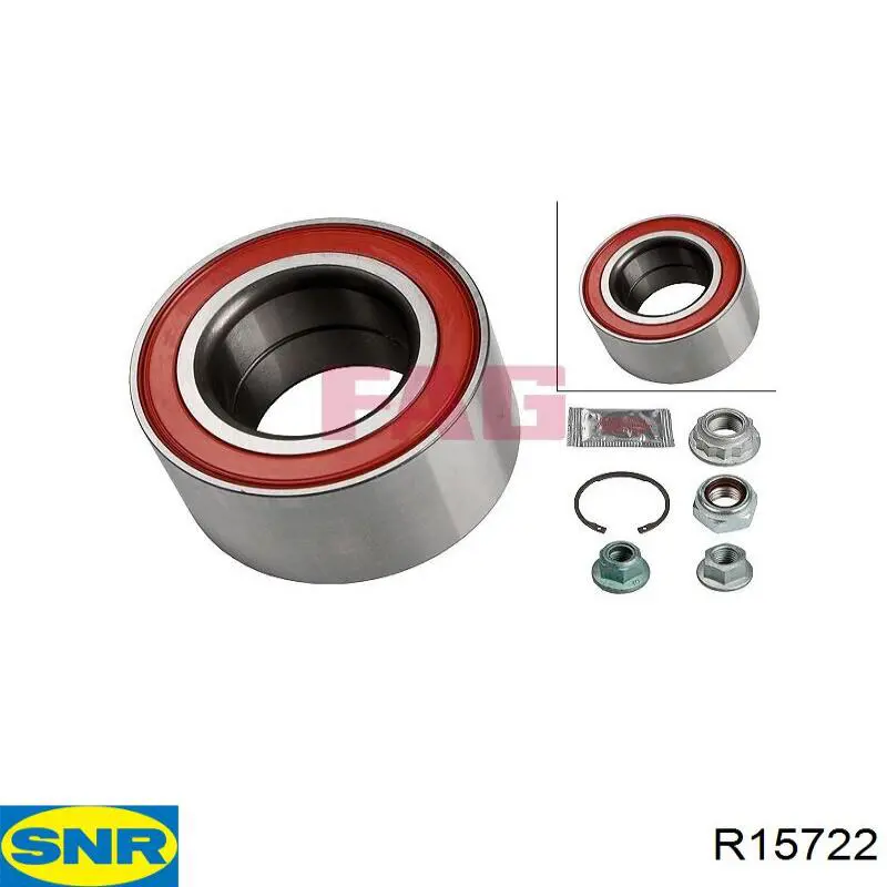 Cojinete de rueda delantero SNR R15722 precio, desde 25,14 EUR