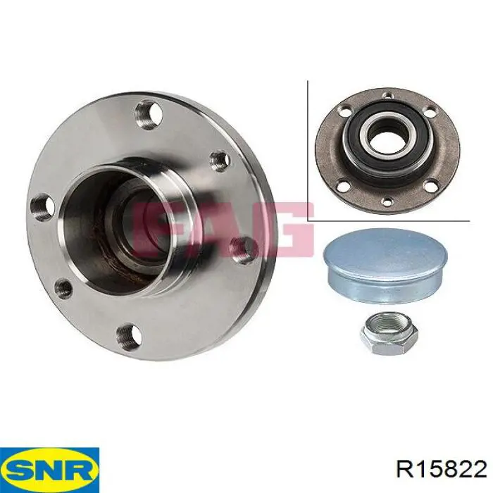 Buje de rueda SNR R15822 precio, desde 44,10 EUR