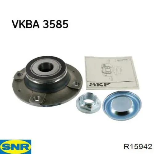 R159.42 SNR cubo de rueda trasero