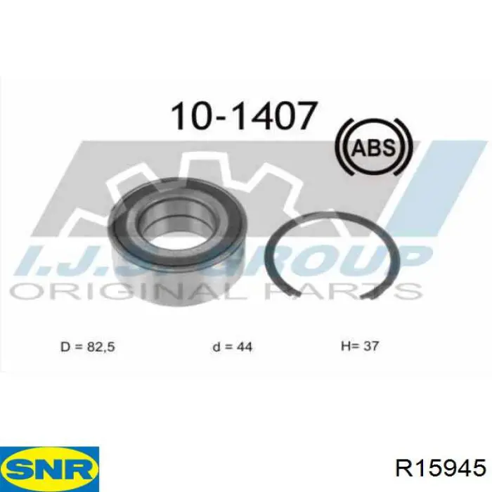 Cojinete de rueda delantero SNR R15945 precio, desde 48,82 EUR