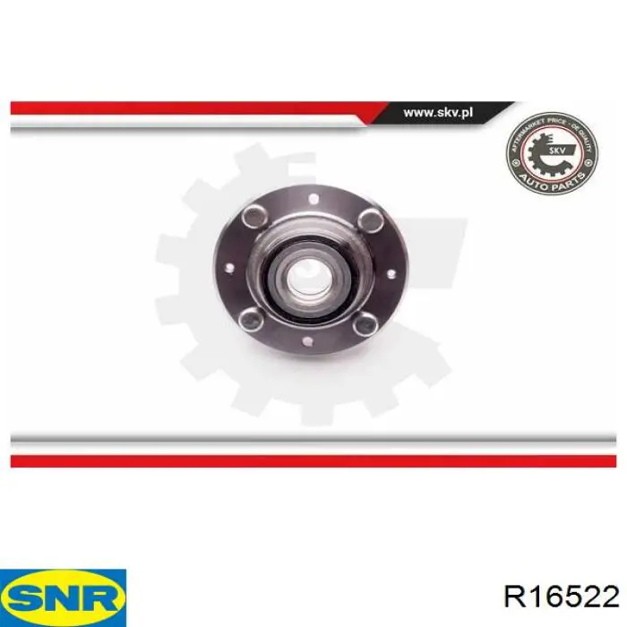 Cubo de rueda trasero R16522 SNR