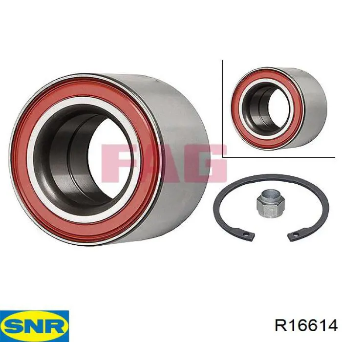 Cojinete de rueda delantero SNR R16614 precio, desde 22,84 EUR