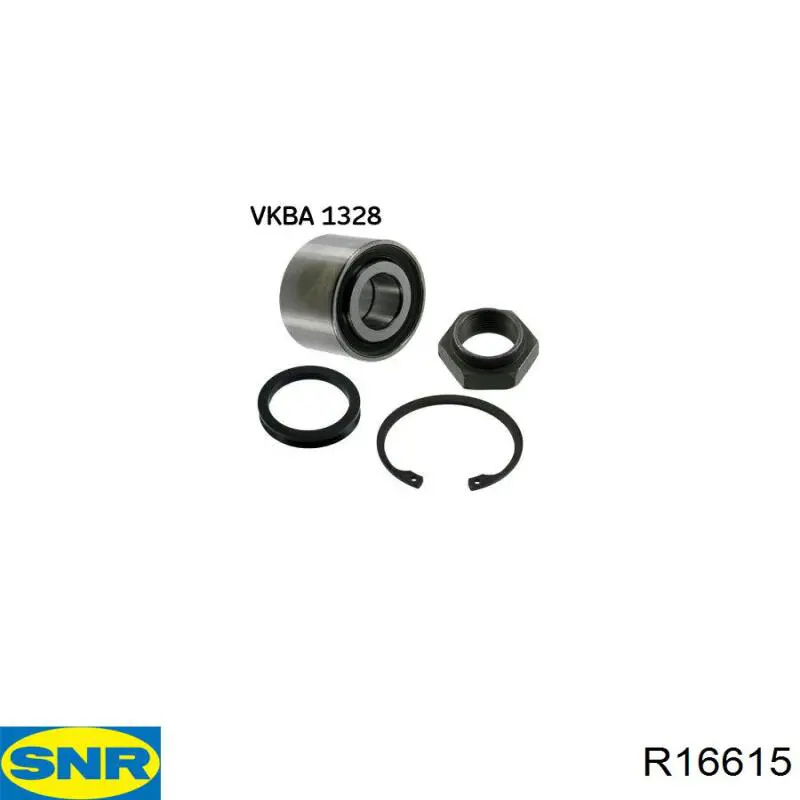 R16615 SNR Rodamiento de rueda trasera