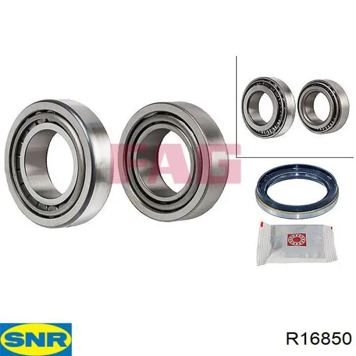 Cojinete de rueda delantero SNR R16850 precio, desde 49,00 EUR