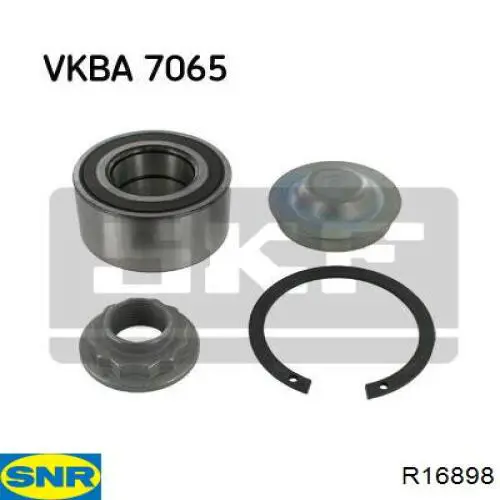 Cojinete de rueda delantero R16898 SNR