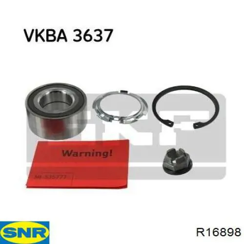 Cojinete de rueda delantero SNR R16898 precio, desde 35,06 EUR