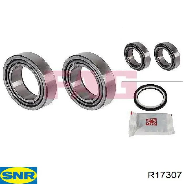 Cojinete de cubo delantero SNR R17307 precio, desde 19,89 EUR