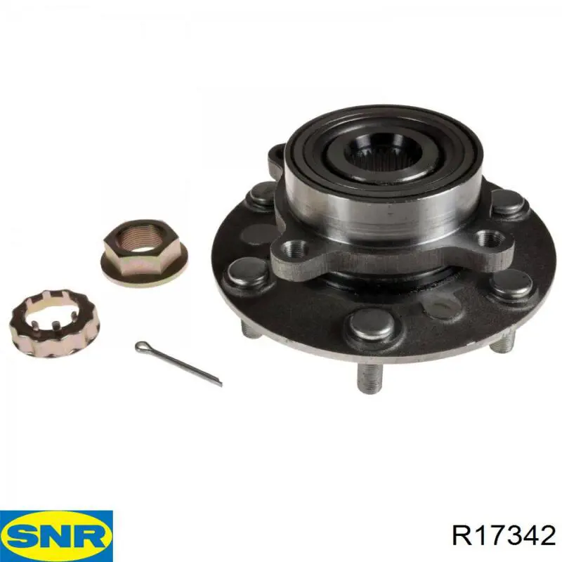 Cubo de rueda trasero R17342 SNR