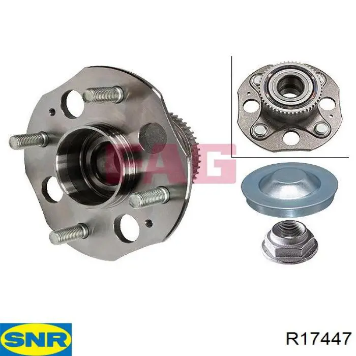 R174.47 SNR cubo de rueda trasero