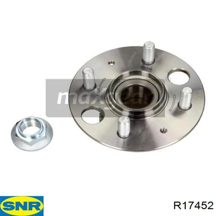 Cubo de rueda trasero R17452 SNR