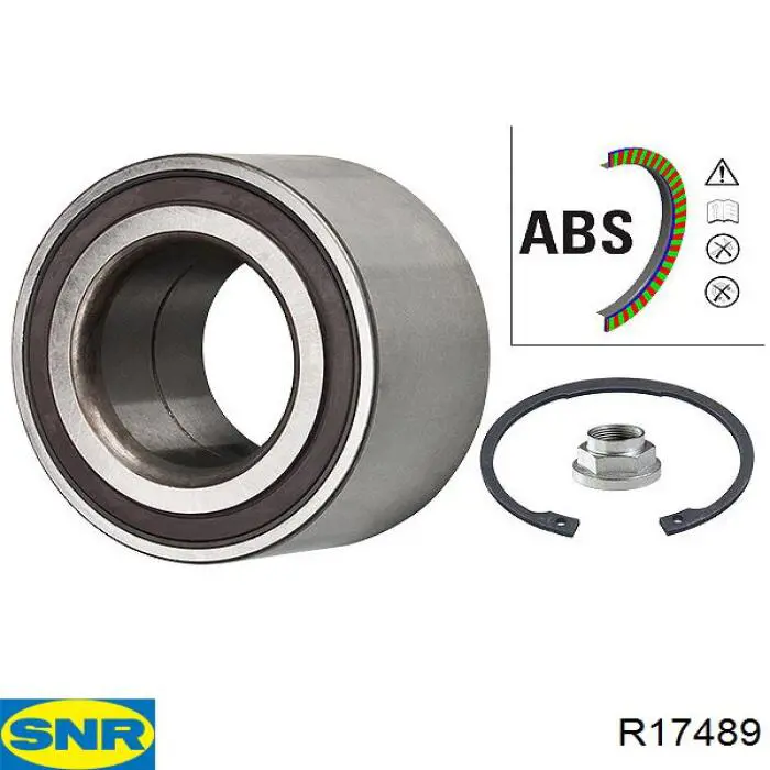 Cojinete de rueda delantero R17489 SNR