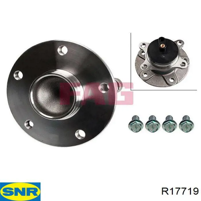 R177.19 SNR cubo de rueda trasero