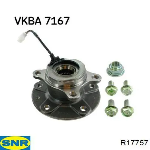 R177.57 SNR cubo trasero derecho