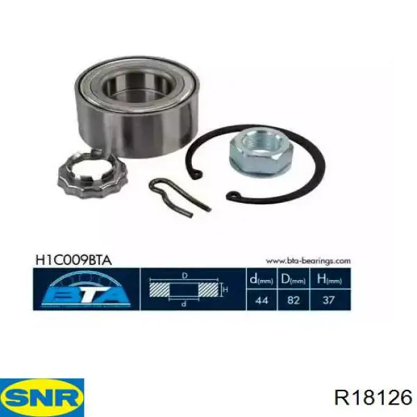 Buje de rueda SNR R18126 precio, desde 83,17 EUR
