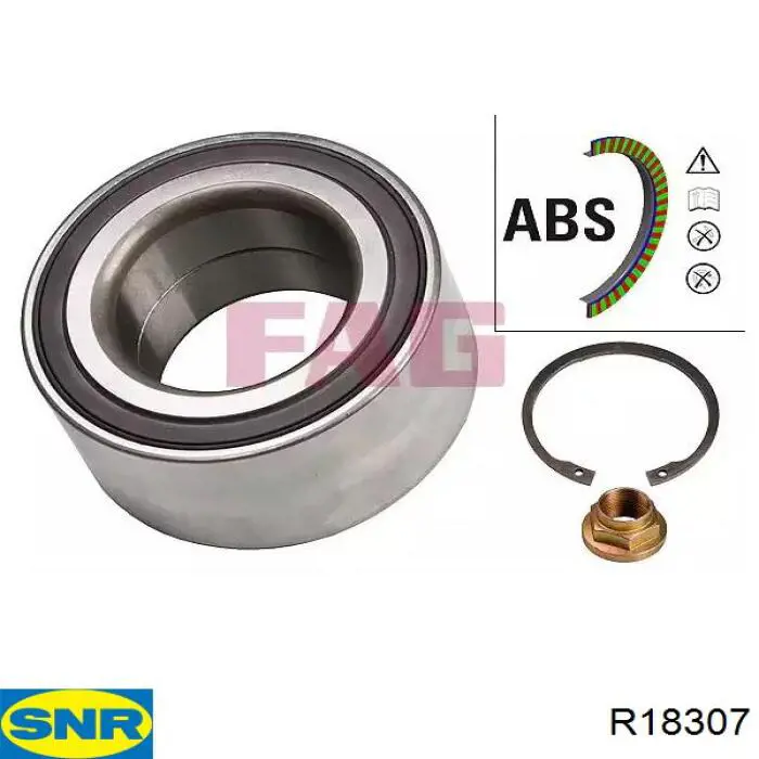R18307 SNR Buje de rueda trasero