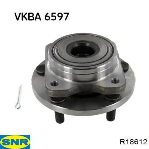 R186.12 SNR cubo de rueda delantero