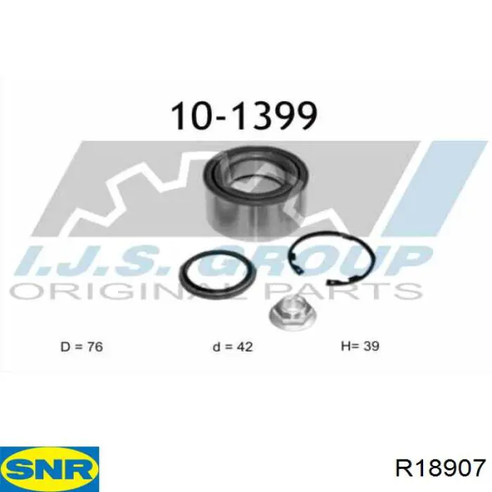 Cojinete de rueda delantero SNR R18907 precio, desde 38,13 EUR