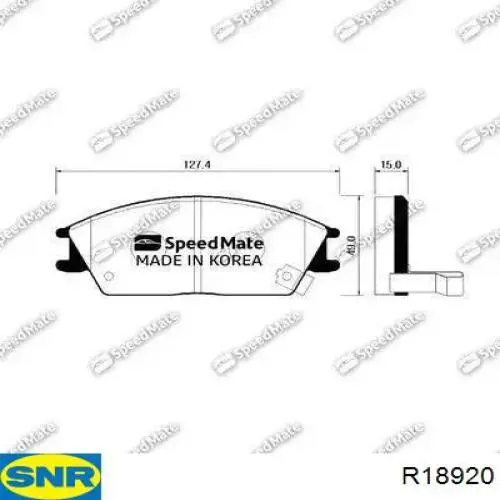 R18920 SNR cubo de rueda trasero