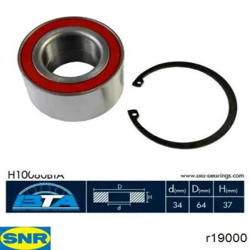 Cojinete de rueda delantero Chevrolet Aveo 2 T250, T255
