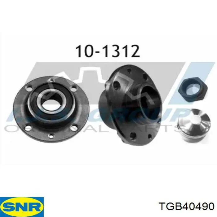 TGB40490 SNR Buje de rueda trasero