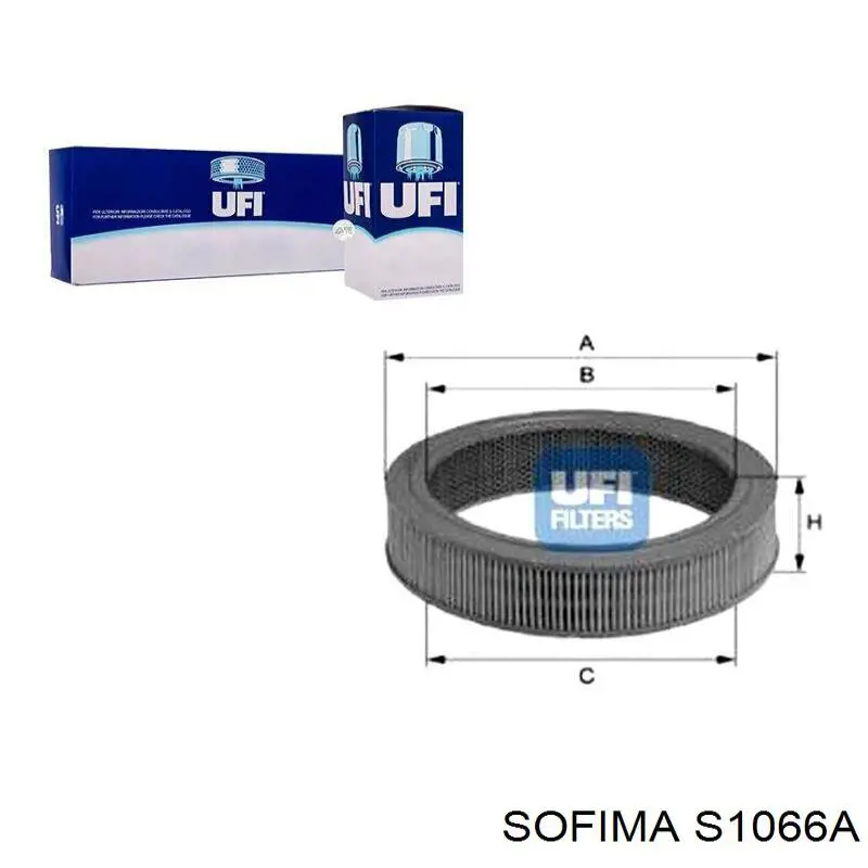 S1066A Sofima filtro de aire