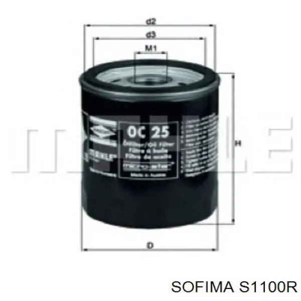 Filtro de aceite Sofima S1100R precio, desde 4,67 EUR