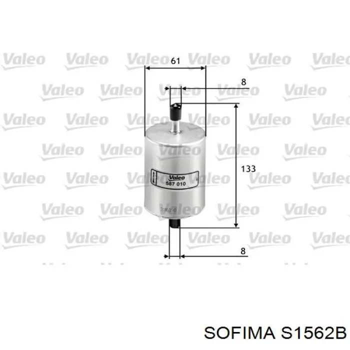 S1562B Sofima filtro combustible