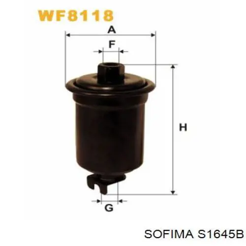 S1645B Sofima filtro combustible