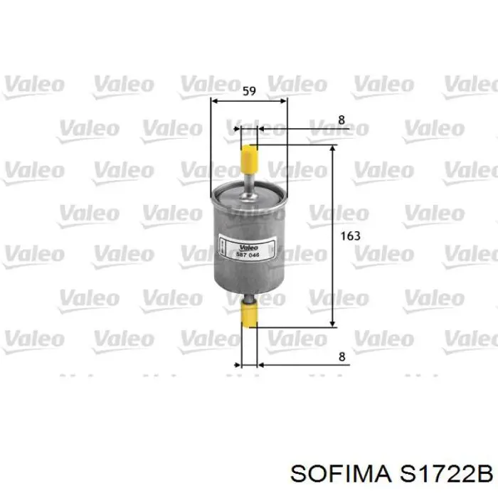 S1722B Sofima filtro combustible