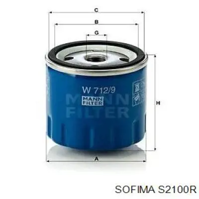 S2100R Sofima filtro de aceite