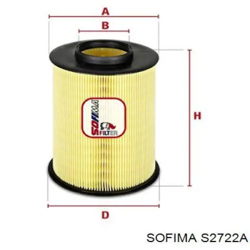 S2722A Sofima filtro de aire