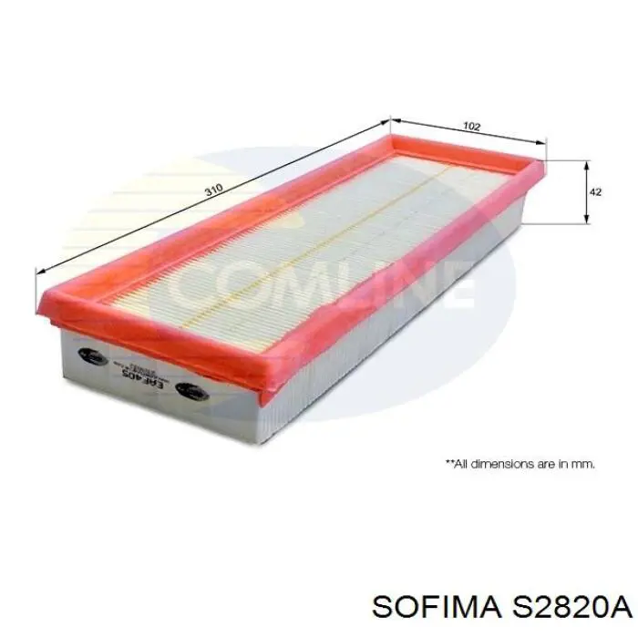 S2820A Sofima filtro de aire