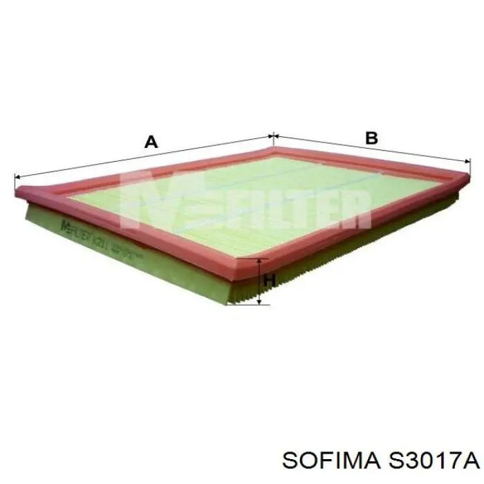 Filtro de aire S3017A Sofima