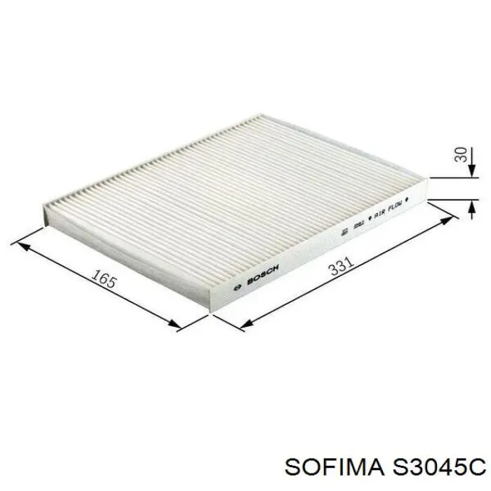 S3045C Sofima filtro habitáculo
