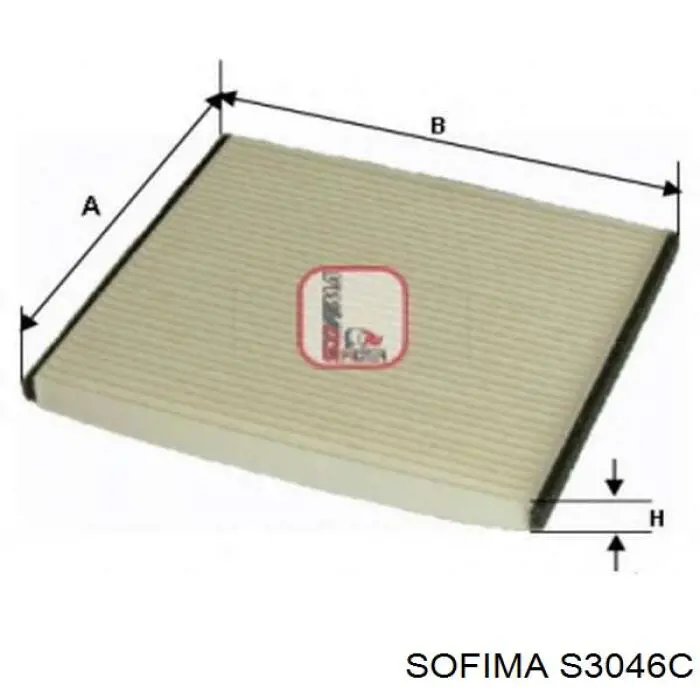 Filtro de habitáculo S3046C Sofima