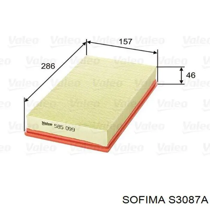 S3087A Sofima filtro de aire