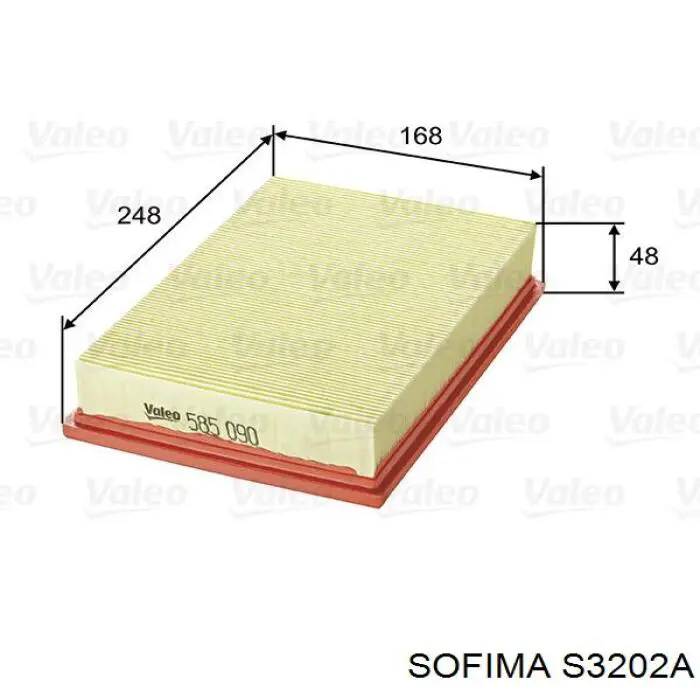 S3202A Sofima filtro de aire