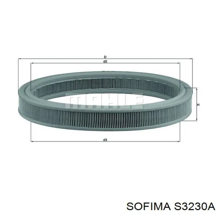 S3230A Sofima filtro de aire
