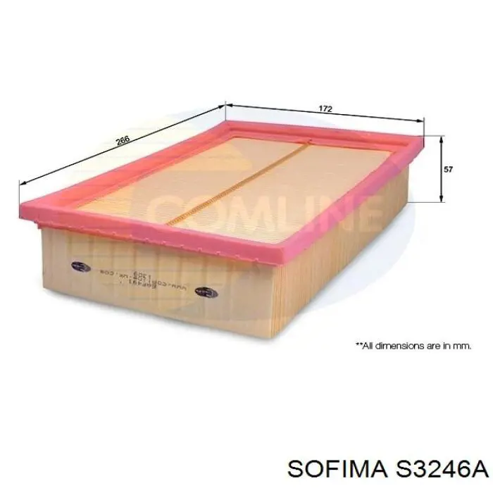 Comprar S3246A Sofima Filtro de aire