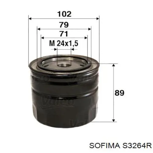 S3264R Sofima filtro de aceite