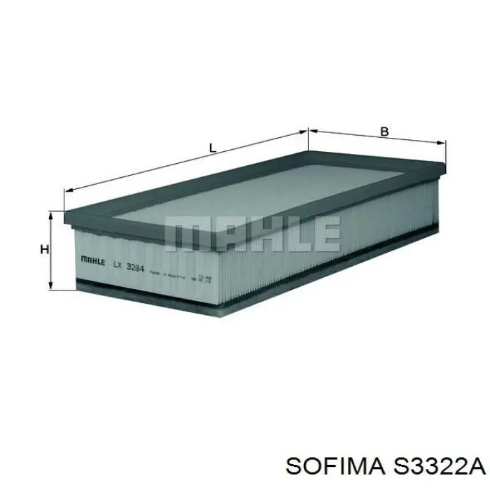 S3322A Sofima filtro de aire