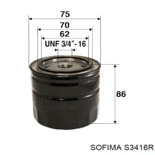 Filtro de aceite Sofima S3416R precio, desde 4,18 EUR