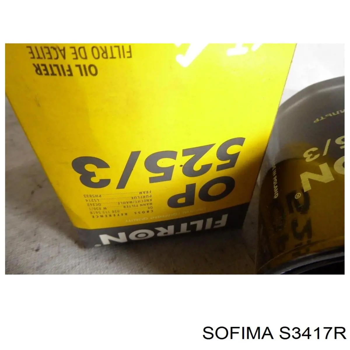 Filtro de aceite S3417R Sofima