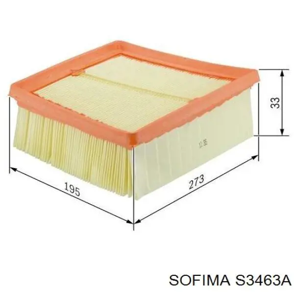 S3463A Sofima filtro de aire