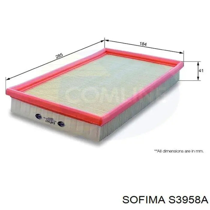 Filtro aire Sofima S3958A
