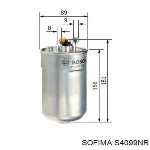 S4099NR Sofima filtro combustible